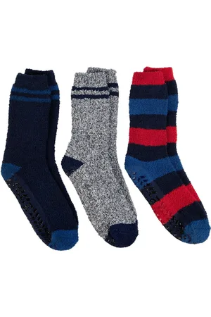 Totes Mens Mens Supersoft Cosy Slipper Socks 3 Pair Pack