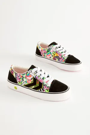 Next Girls Graffiti Print Lace-Up Trainers