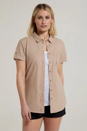 Mountain Warehouse Womens Womens Coconut Short Sleeve 100% Cotton Shirt