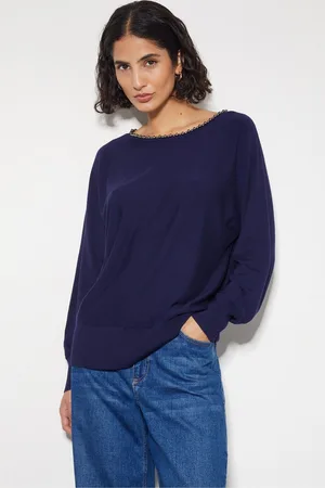 Monsoon Womens Bliss Bead Neck Jumper