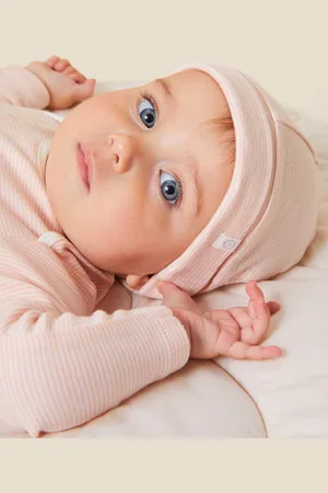 Mori Boys Organic Cotton & Bamboo Super Soft Baby Hat