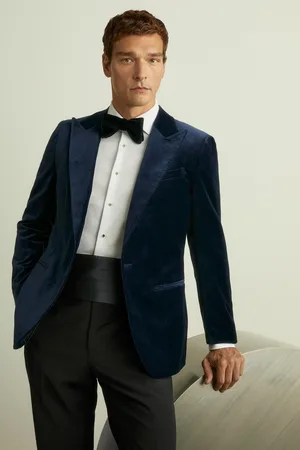 Reiss Mens Baltic Apsara Velvet Single Breasted Blazer