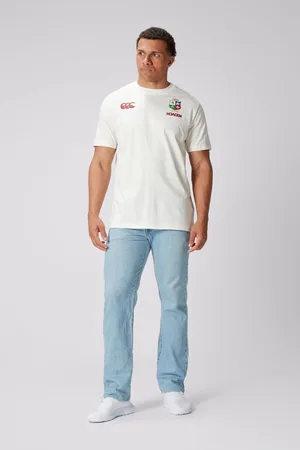 Canterbury Cream British & Irish Lions Rugby Cotton Jersey T-Shirt L