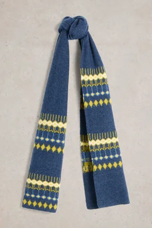 White Stuff Mens Rowan Fairisle Scarf