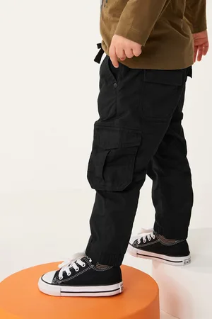 Next Boys Lined 100% Cotton Cargo Trousers (3mths-7yrs)
