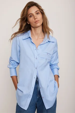mint&berry Womens Pocket Detail Long Sleeved 100% Cotton Shirt