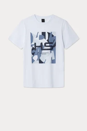 Hackett Sport Coral Print T-Shirt L