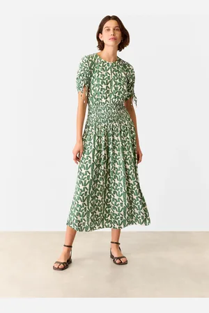 Whistles Abstract Squares Midi Dress AU 14