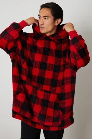 Threadbare Red Borg Oversized Loungewear Hoodie M