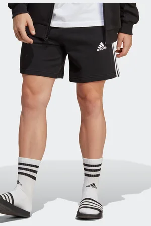 adidas Mens Essentials French Terry 3-Stripes Shorts
