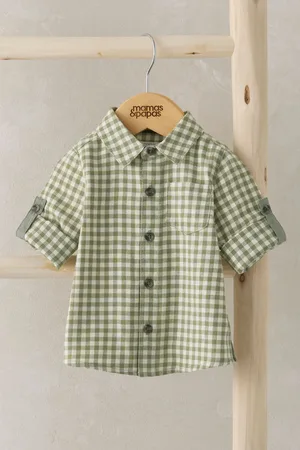 Mamas & Papas Boys Check 100% Cotton Shirt