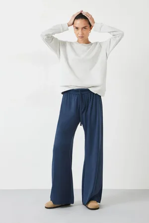 Hush Puppies Blue Amie Wide Leg Joggers XL Short