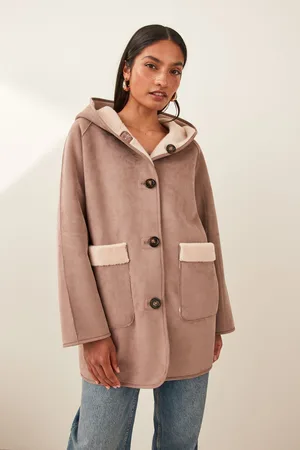 MARELLA Womens Didone Faux Fur Coat