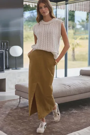 Next Premium Corduroy A-Line Skirt AU 24 R