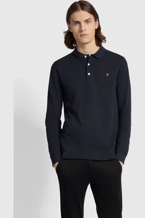 Farah Blanes Long Sleeve Polo Shirt L