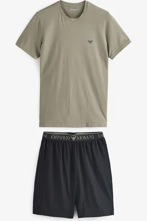 Emporio Armani EA7 Green Nightwear Top and Short Set M
