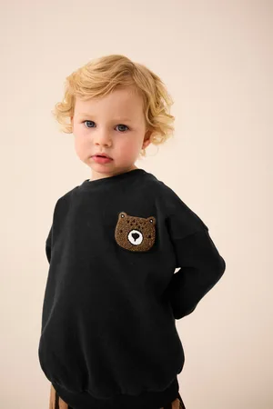 Next Boys Bear Crew Neck Sweatshirt (3mths-7yrs)
