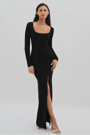 GOOD AMERICAN Ribbed Midi Dress AU 12