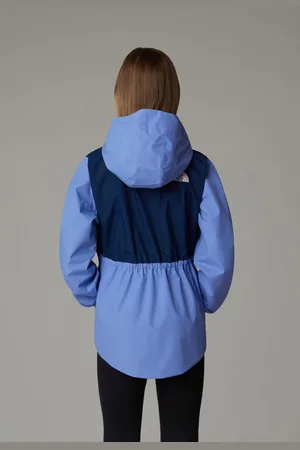The North Face Blue Girls Waterproof Antora Rain Jacket M