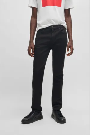 HUGO BOSS Mens Slim-Fit Jeans In Stretch Denim