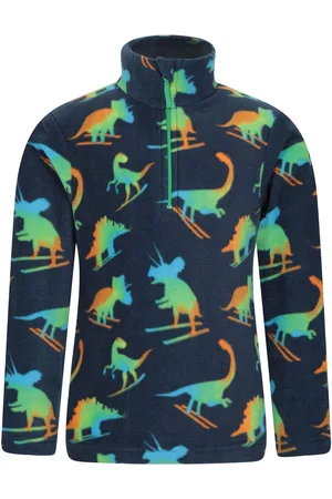 Mountain Warehouse Boys Pursuit Printed Half-Zip Kids Fleece