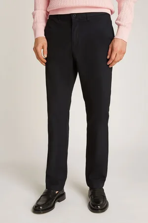 Tommy Hilfiger Black Denton Straight Chino Trousers W36 L32