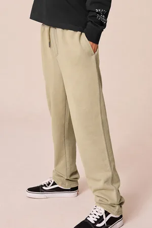 Next Boys Cement Washed 100% Cotton Straight Leg Garment Dyed Joggers (3-16yrs)