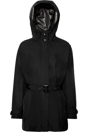 Geox Womens Delray Black Long Parka Jacket AU 12