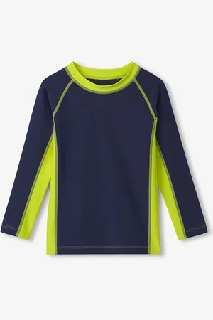 Hatley Blue Colourblock Long Sleeve Rashguard Vest 5 Years (110cm)