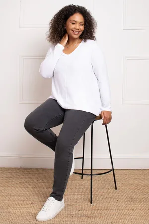 Live Unlimited London Womens Curve Petite Jeggings