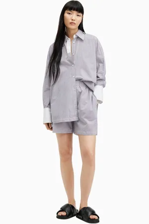 AllSaints Womens AllSaints Stripe Karina Shorts