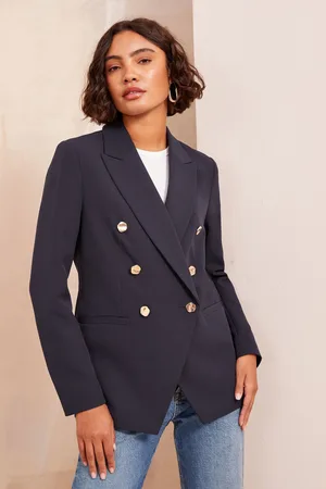 Friends Like These Womens Navy Military Blazer