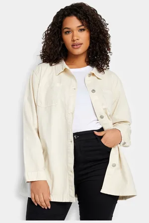 Evans Womens 100% Cotton Denim Shacket