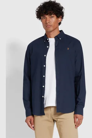 Farah Brewer Long Sleeve Shirt XL