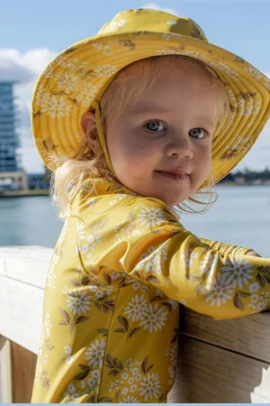 Purebaby Girls Broad Brim Swim Hat