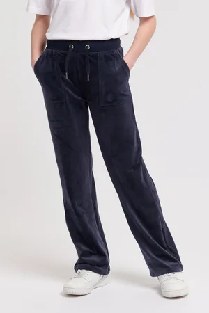 Juicy Couture Girls Tonal Wide Leg Joggers