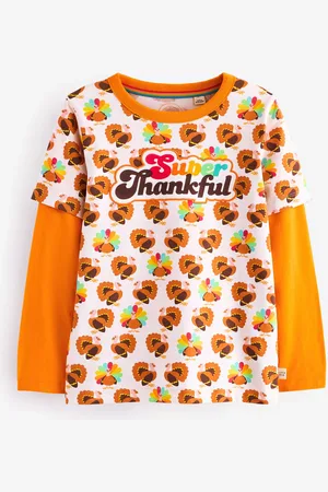 Little Bird Boys /Orange Long Sleeve Colourful T-Shirt