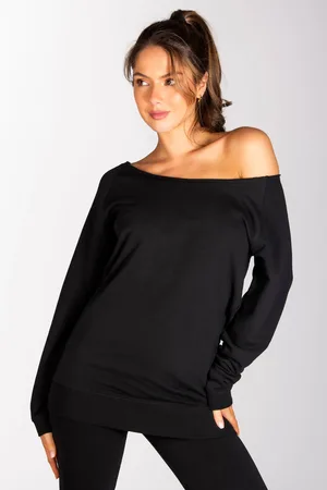 Pineapple Womens Womens Off Shoulder Longline Sweatshirt