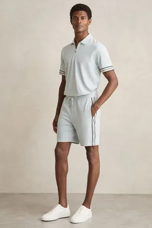 Reiss Phoenix Textured Tape Drawstring Shorts M