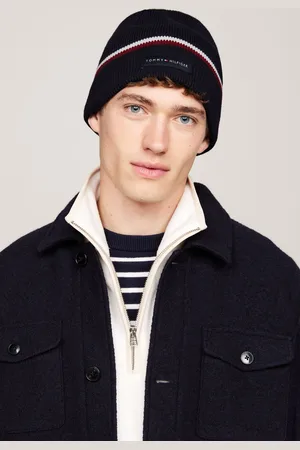 Tommy Hilfiger Mens Love Solid Stripe Beanie