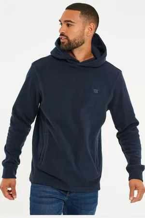 Threadbare Navy Microfleece Overhead Hoodie S