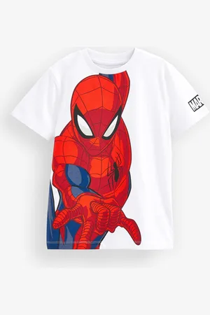 SPIDERMAN Boys Marvel Superhero 100% Cotton Short Sleeve T-Shirt (3-16yrs)
