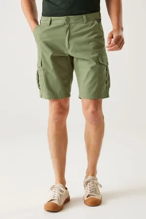 Regatta Mens Khaki 100% Cotton Ruwan Cargo Shorts