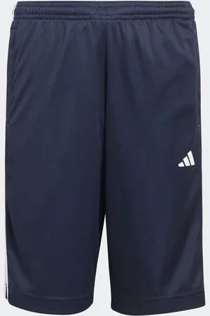 adidas Boys Navy Sportswear Junior Train Essentials AEROREADY 3-Stripes Regular-Fit Shorts