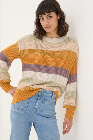 Fat Face Womens FatFace Multi Equinox Stripe Jumper
