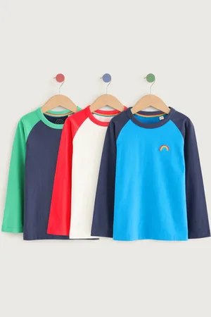 Little Bird Girls Long Sleeve 100% Cotton T-Shirts 3 Pack