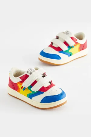 Little Bird Boys Multi Rainbow Star Low Top Trainers