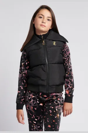 Juicy Couture Girls Girls Diamante Collar Gilet