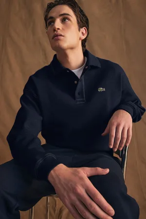 Lacoste Mens Double Faced Pique Sweatshirt