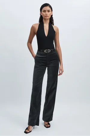 Paige Velvet Wide-Leg Trousers 29